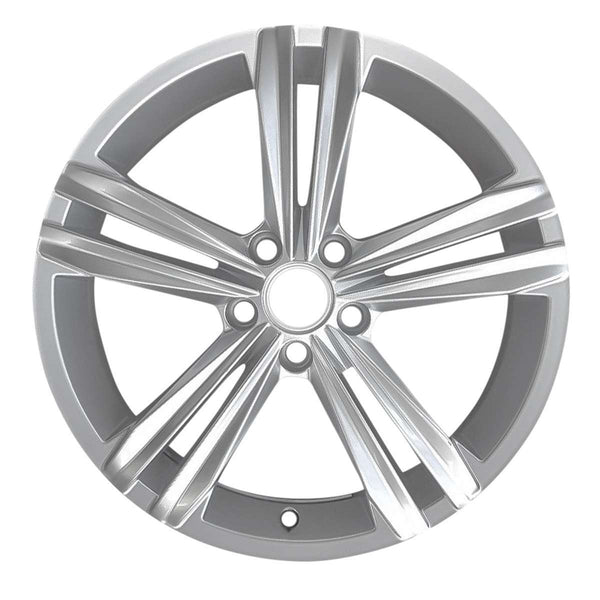 2018 Volkswagen Tiguan Wheel 18" Silver Aluminum 5 Lug W96437S-1