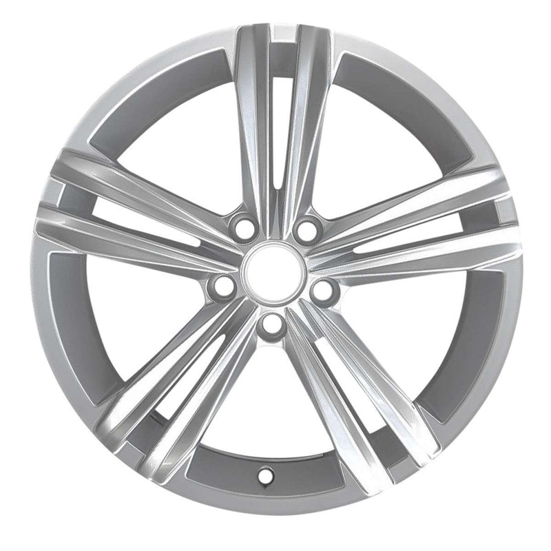 2019 Volkswagen Tiguan Rueda 18" Plata Aluminio 5 Lug W96437S-2