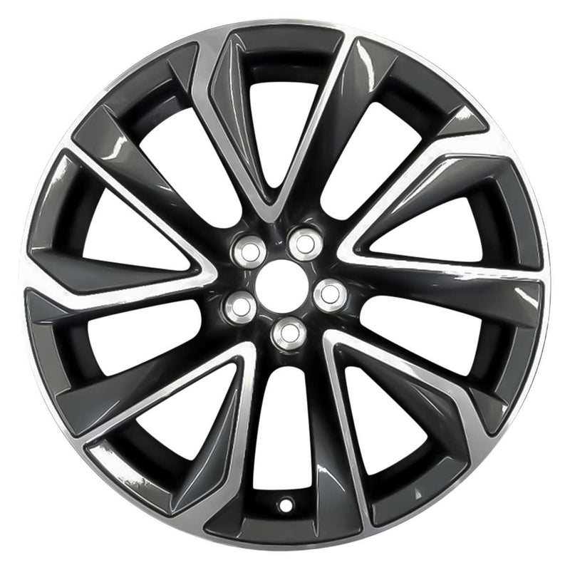 2019 toyota corolla wheel 18 machined charcoal aluminum 5 lug w75236mc 1