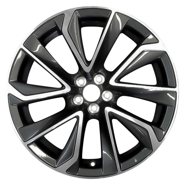 2020 toyota corolla wheel 18 machined charcoal aluminum 5 lug w75236mc 2