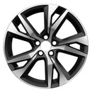 2019 Volvo V60 Wheel 18" Machined Black Aluminum 5 Lug W96467MB-2
