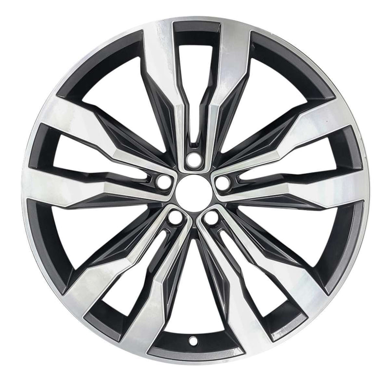 2021 Volkswagen Atlas Wheel 21" Machined Charcoal Aluminum 5 Lug W96658MC-3