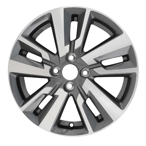 2020 Nissan Versa Wheel 16" Machined Charcoal Aluminum 4 Lug W96817MC-1