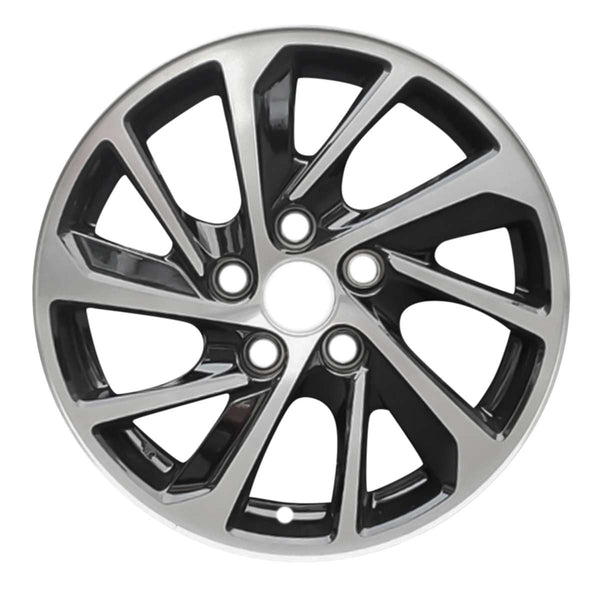 2019 Mitsubishi Eclipse Wheel 16" Machined Black Aluminum 5 Lug W96824MB-1