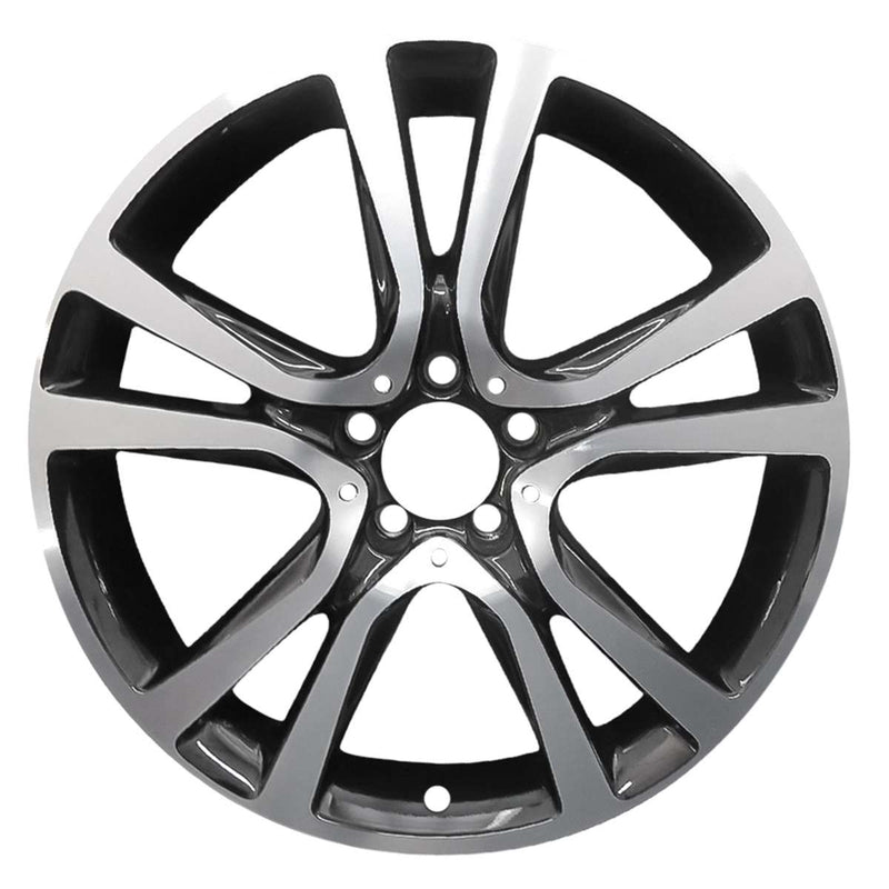 2013 Mercedes E350 Wheel 19" Machined Charcoal Aluminum 5 Lug W97118MC-1