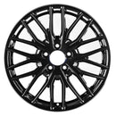 2014 audi a4 wheel 18 black face with machined lip aluminum 5 lug w59068bml 8