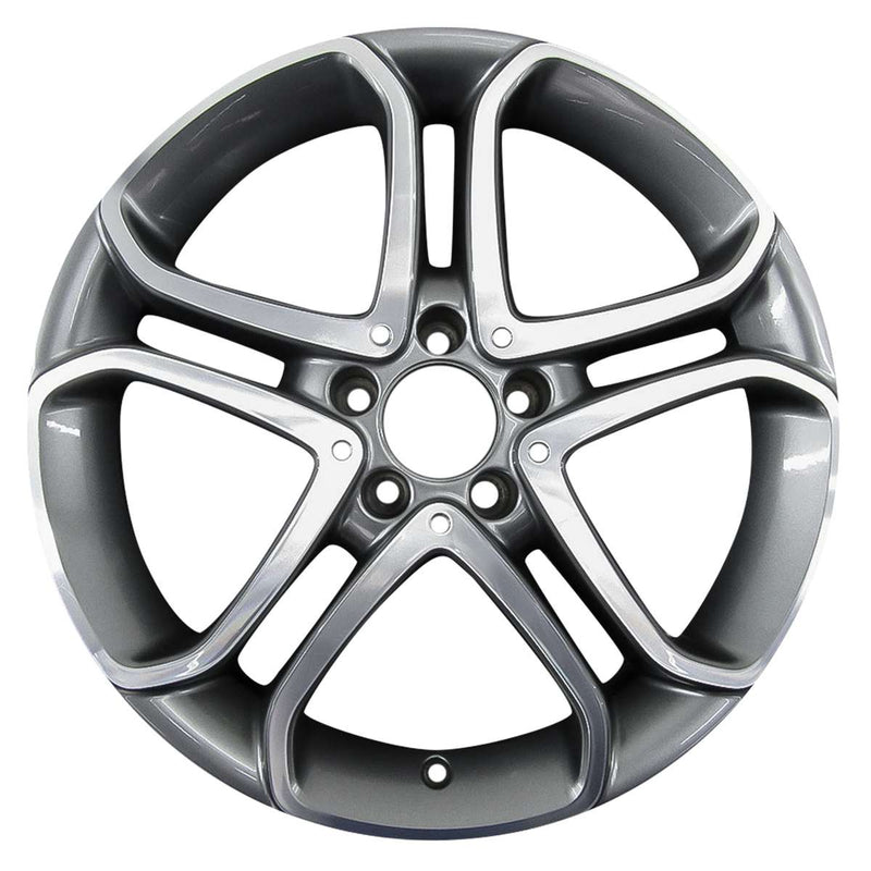 2013 Mercedes E350 Wheel 18" Machined Charcoal Aluminum 5 Lug W97250MC-3