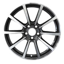 2012 Porsche 911 Wheel 20" Machined Charcoal Aluminum 5 Lug W97251MC-1