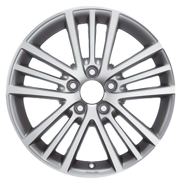 2016 Volkswagen Jetta Rueda 17" Aluminio plateado maquinado 5 Lug W97252MS-4