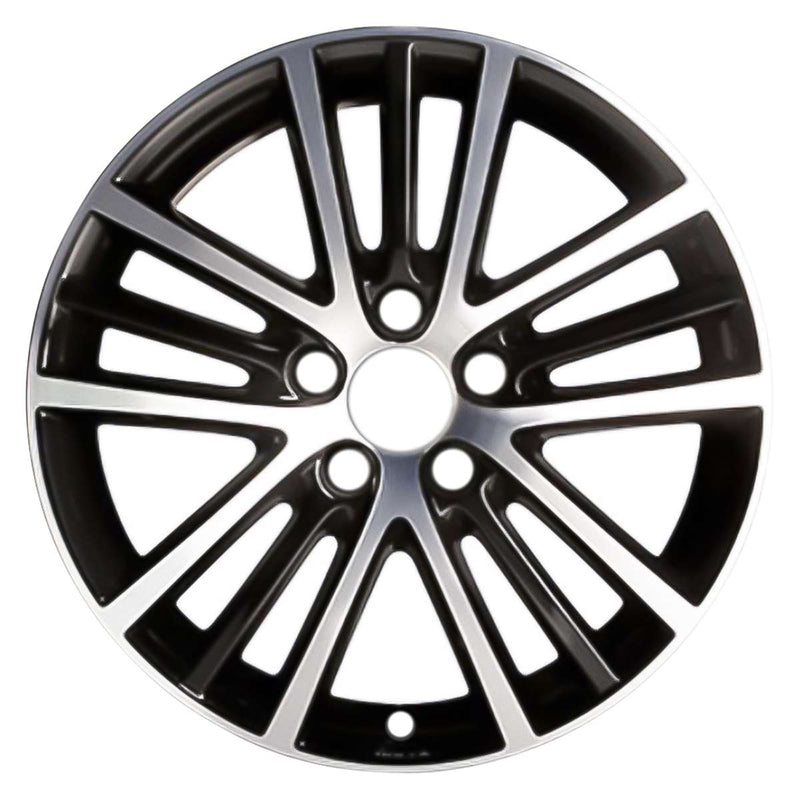 2016 Volkswagen Jetta Wheel 17" Machined Black Aluminum 5 Lug W97252MB-4