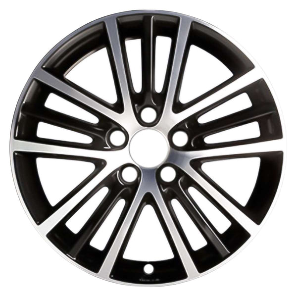 2015 Volkswagen Jetta Wheel 17" Machined Black Aluminum 5 Lug W97252MB-3