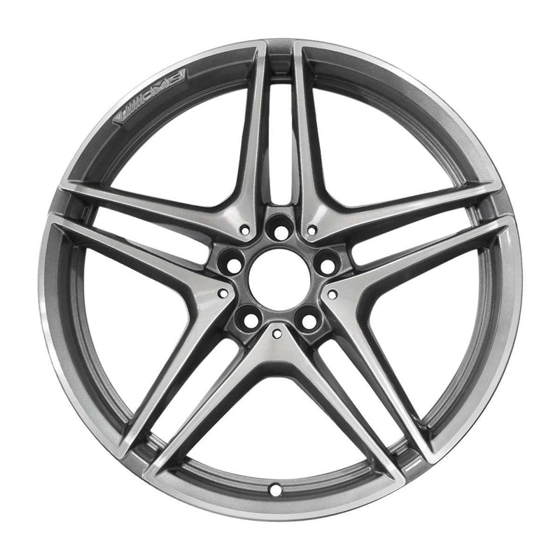 2015 Mercedes C350 Wheel 19" Machined Charcoal Aluminum 5 Lug W97356MC-1