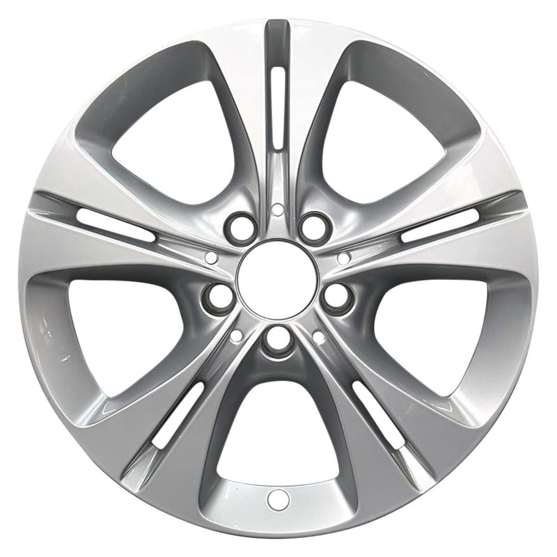 2013 Mercedes C250 Wheel 17" Silver Aluminum 5 Lug W97375S-1