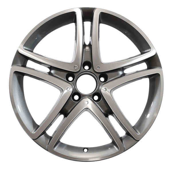 2013 Mercedes S350 Wheel 18" Machined Charcoal Aluminum 5 Lug W97455MC-1