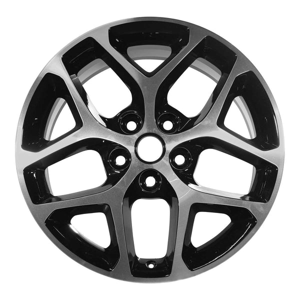 2015 Buick Lacrosse Wheel 18" Machined Gloss Black Aluminum 5 Lug W97464MB-5