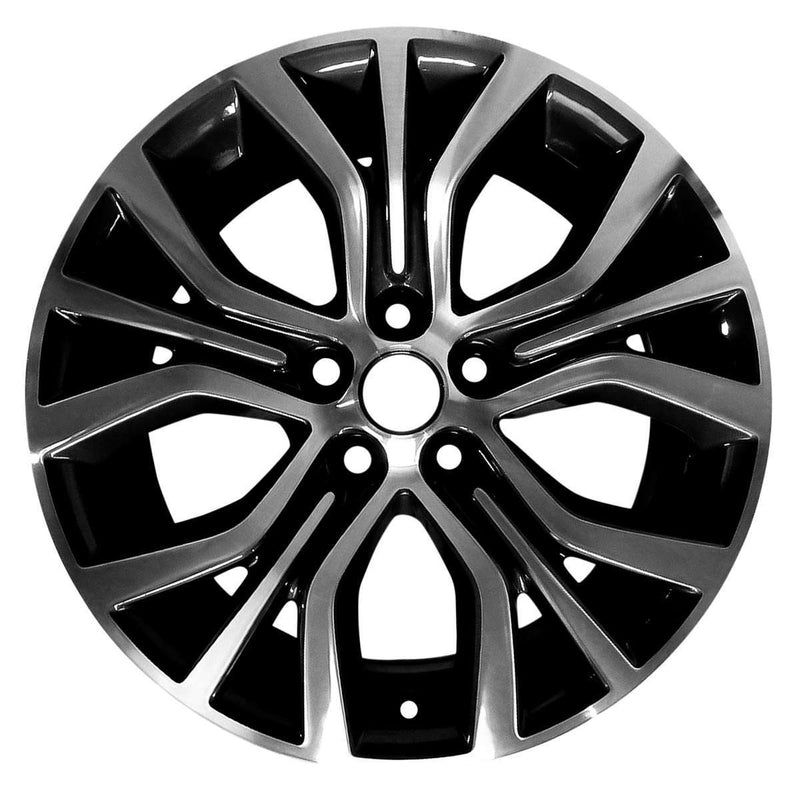 2016 Mitsubishi Outlander Wheel 18" Machined Black Aluminum 5 Lug W97498MB-5