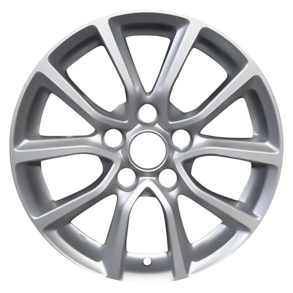 2012 Audi R8 Rueda 18" Plata Aluminio 5 Lug W97523S-6