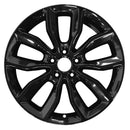 2016 Dodge Dart Rueda 18" Aluminio Negro 5 Lug W97637B-1
