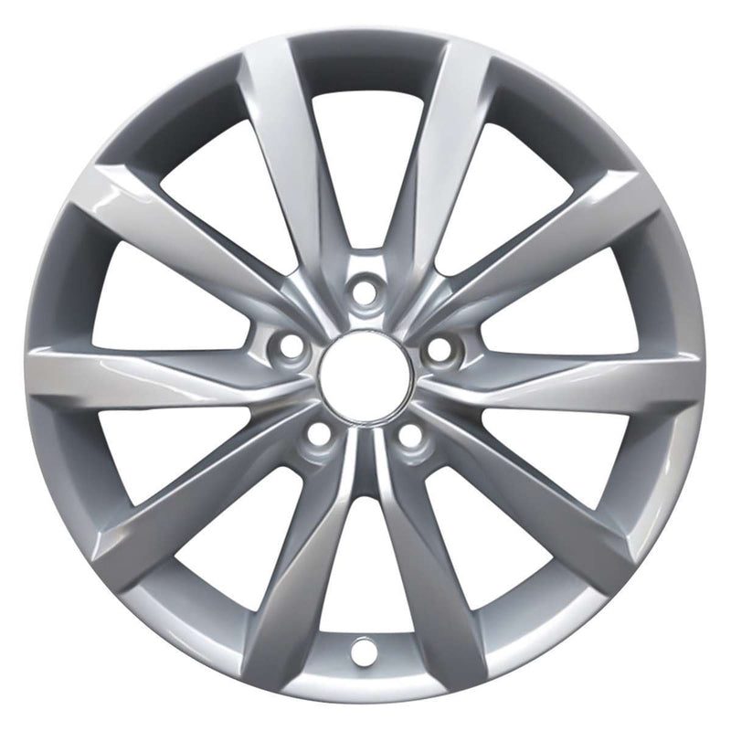 2017 Volkswagen Golf Wheel 17" Silver Aluminum 5 Lug W97713S-2