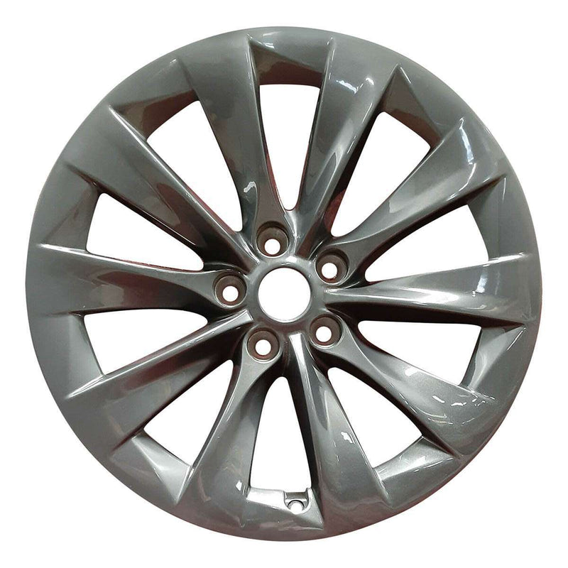 2013 Tesla Model Wheel 19" Charcoal Aluminum 5 Lug W97755C-3