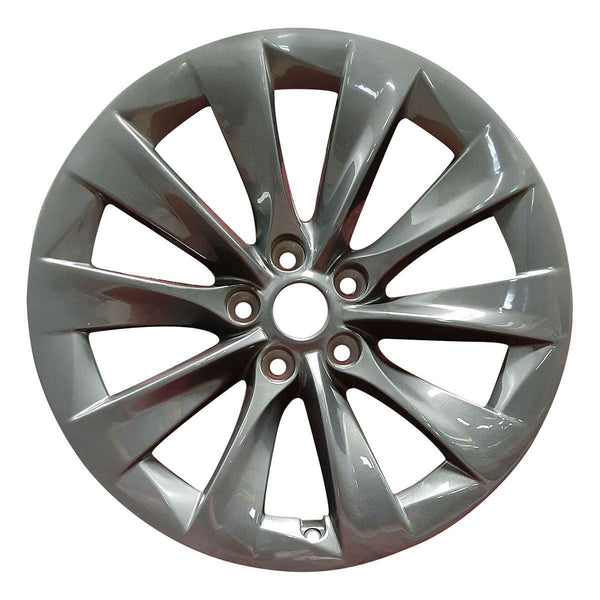 2012 Tesla Model Wheel 19" Charcoal Aluminum 5 Lug W97755C-2