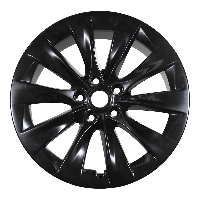 2012 Tesla Model Wheel 19" Black Aluminum 5 Lug W97755B-4