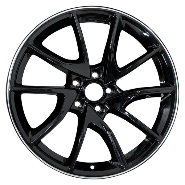 2015 Chevrolet Corvette Wheel 20" Black with Machined Lip Aluminum 5 Lug W97760BML-1