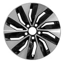 2016 Volkswagen Jetta Rueda 17" Aluminio negro maquinado 5 lengüetas W97796MB-1