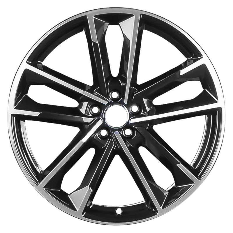 2018 Audi RS7 Wheel 21" Machined Black Aluminum 5 Lug W97949MB-2