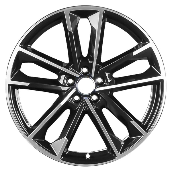 2017 Audi RS7 Wheel 21" Machined Black Aluminum 5 Lug W97949MB-1