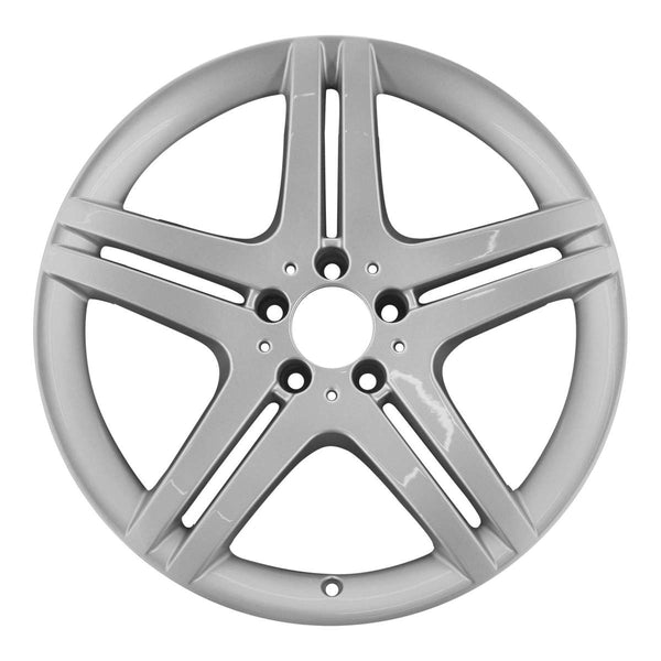 2010 Mercedes SL550 Wheel 19" Silver Aluminum 5 Lug W98127S-3