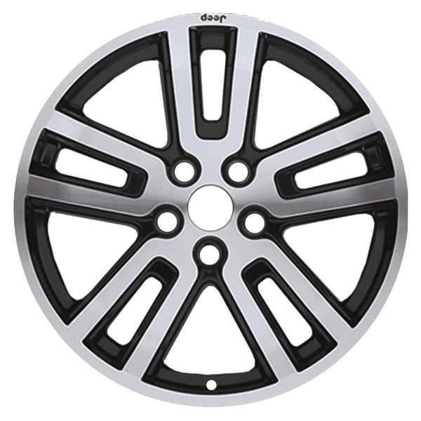 2011 Jeep Liberty Wheel 18" Aluminio negro pulido 5 lengüetas W98188PB-1