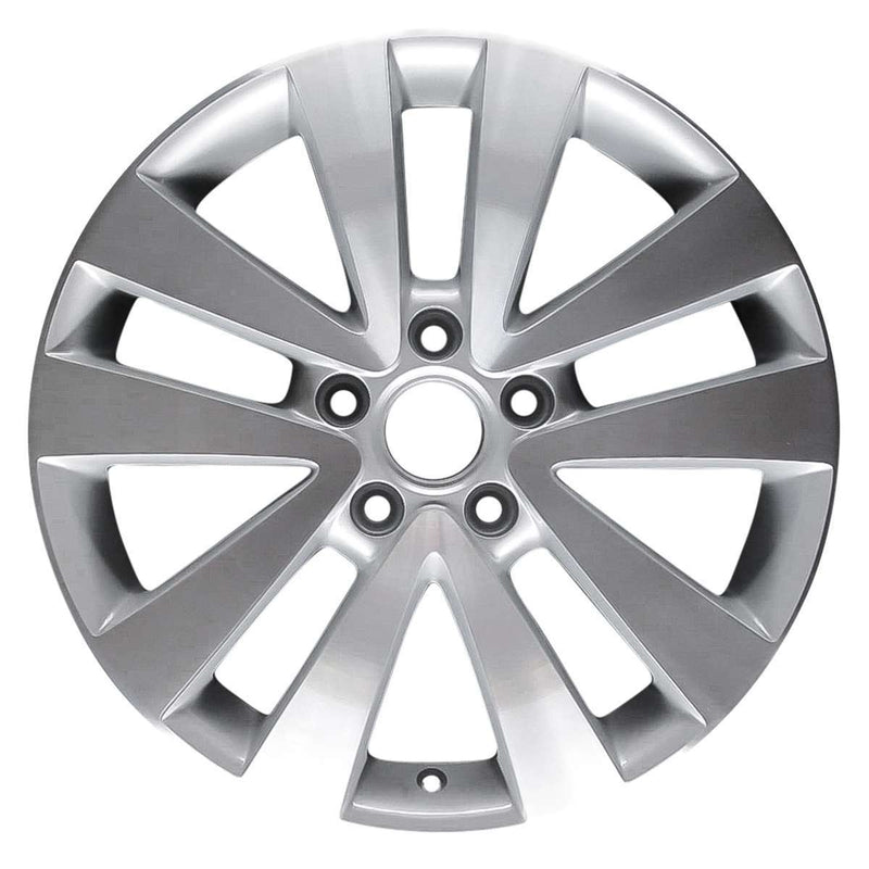 2011 Volkswagen Golf Wheel 17" Machined Silver Aluminum 5 Lug W98488MS-3