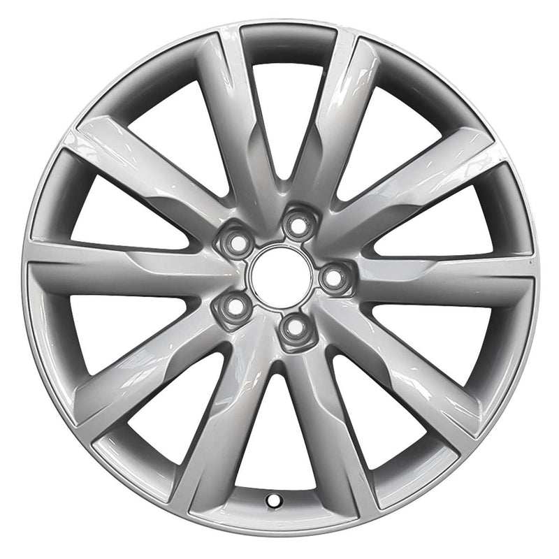 2010 Audi Q5 Rueda 19" Plata Aluminio 5 Lug W98693S-2