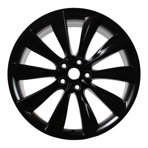 2016 Tesla Model Wheel 21" Matte Black Aluminum 5 Lug W98727B-10