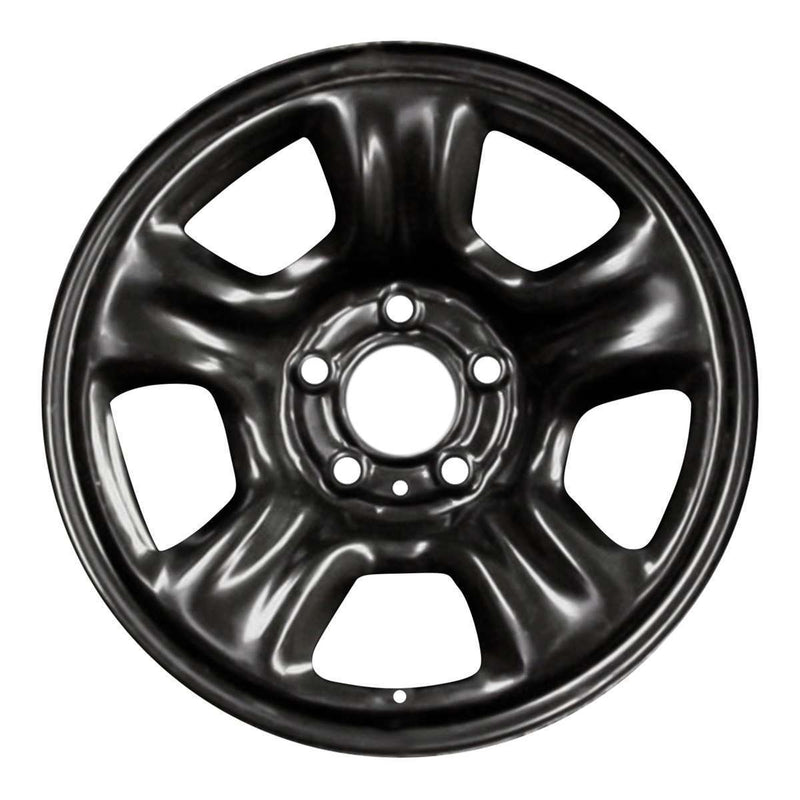 2009 dodge nitro wheel 16 black steel 5 lug w2368b 4