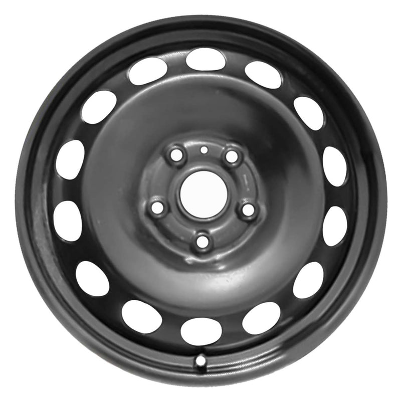 2014 fiat 500l wheel 16 black steel 5 lug w61667b 1