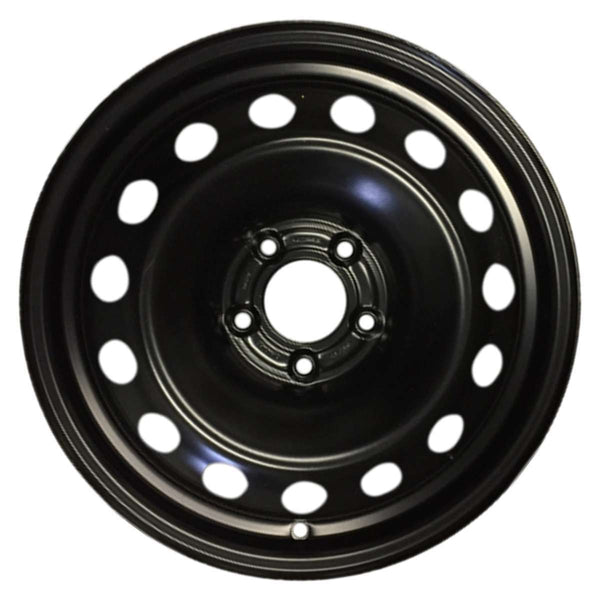 2017 fiat 500 wheel 16 black steel 5 lug w61675b 2