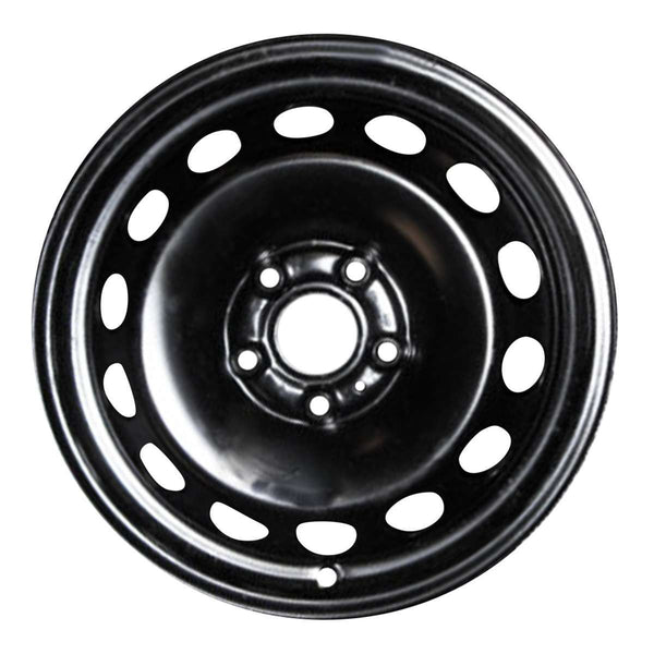 2012 volkswagen golf wheel 15 black steel 5 lug w69963b 1