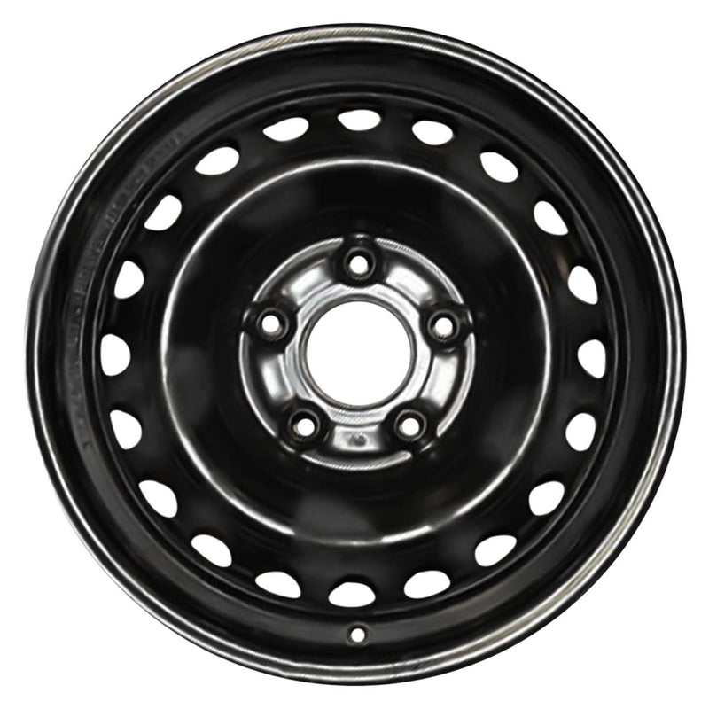 2018 hyundai elantra wheel 15 black steel 5 lug w70905b 3