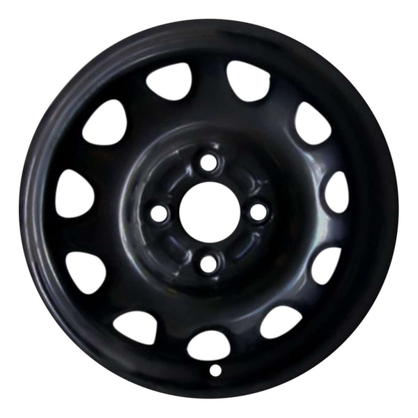 2002 suzuki aerio wheel 14 black steel 4 lug w72657b 1