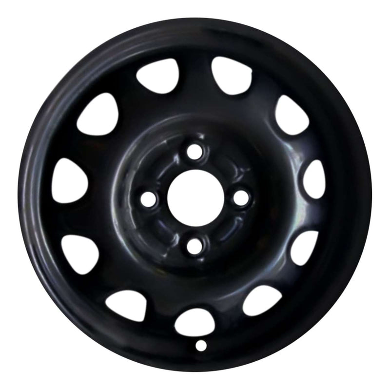 2002 suzuki aerio wheel 14 black steel 4 lug w72657b 1