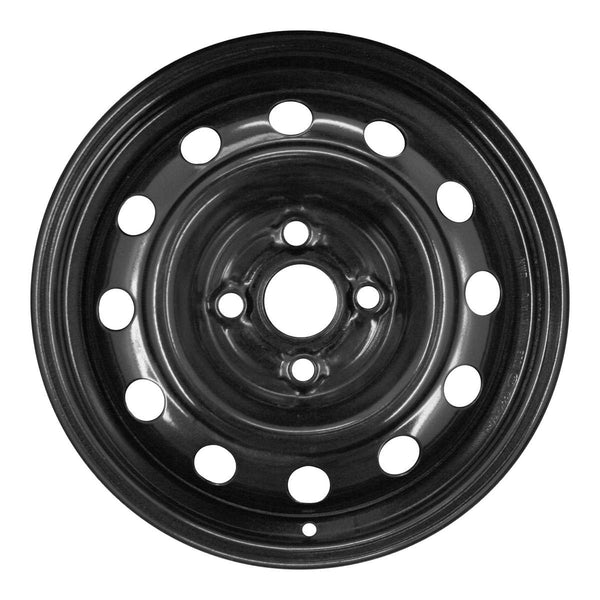 2010 kia rio wheel 14 black steel 4 lug rw74581b 5