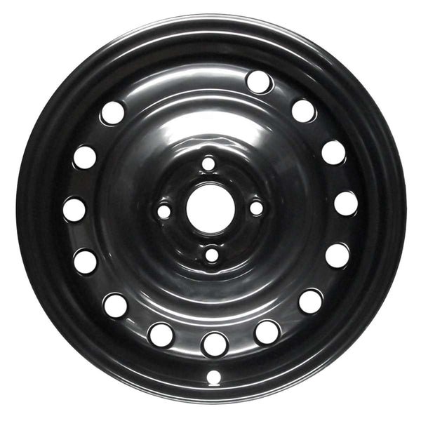 2013 kia rio wheel 15 black steel 4 lug w74657b 2