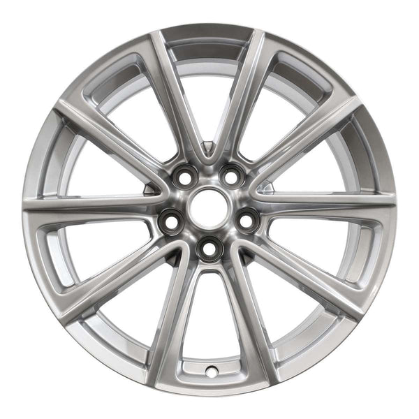 2016 ford mustang wheel 19 silver aluminum 5 lug w10031s 2