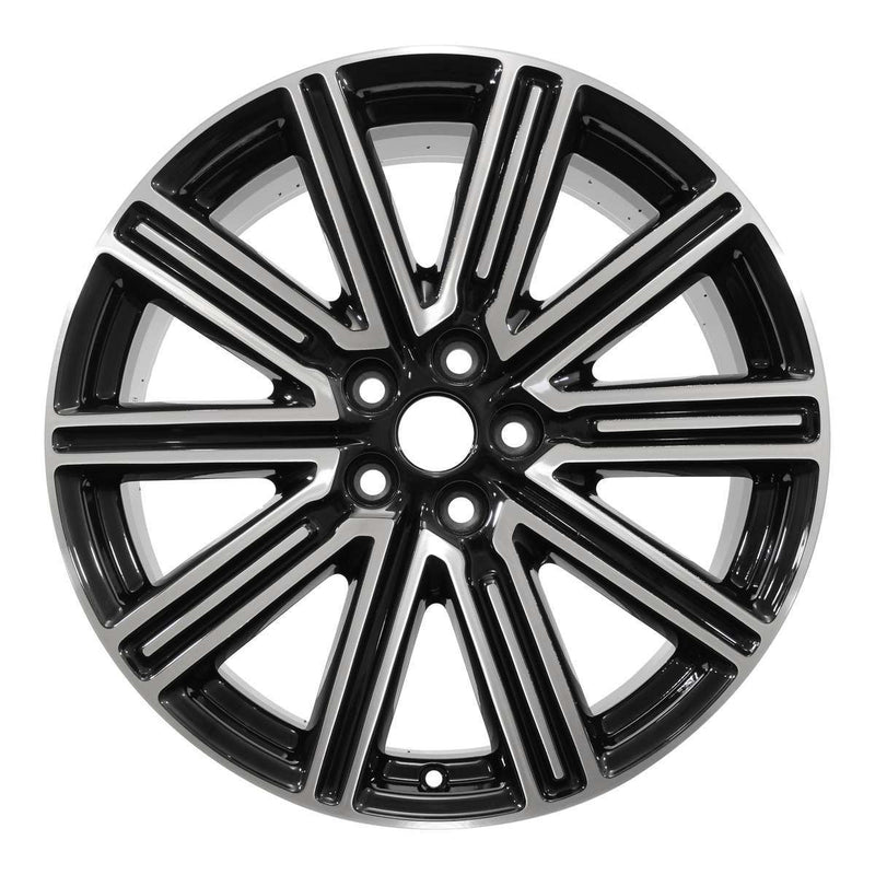 2017 lincoln continental wheel 19 machined gloss black aluminum 5 lug w10088mb 1