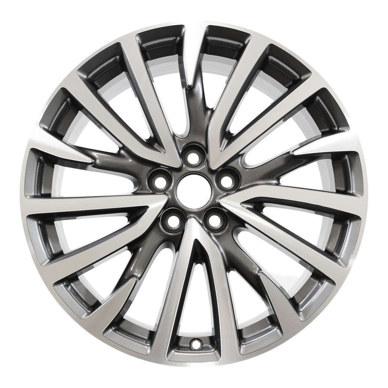 2018 lincoln continental wheel 19 machined charcoal aluminum 5 lug w10090mc 2