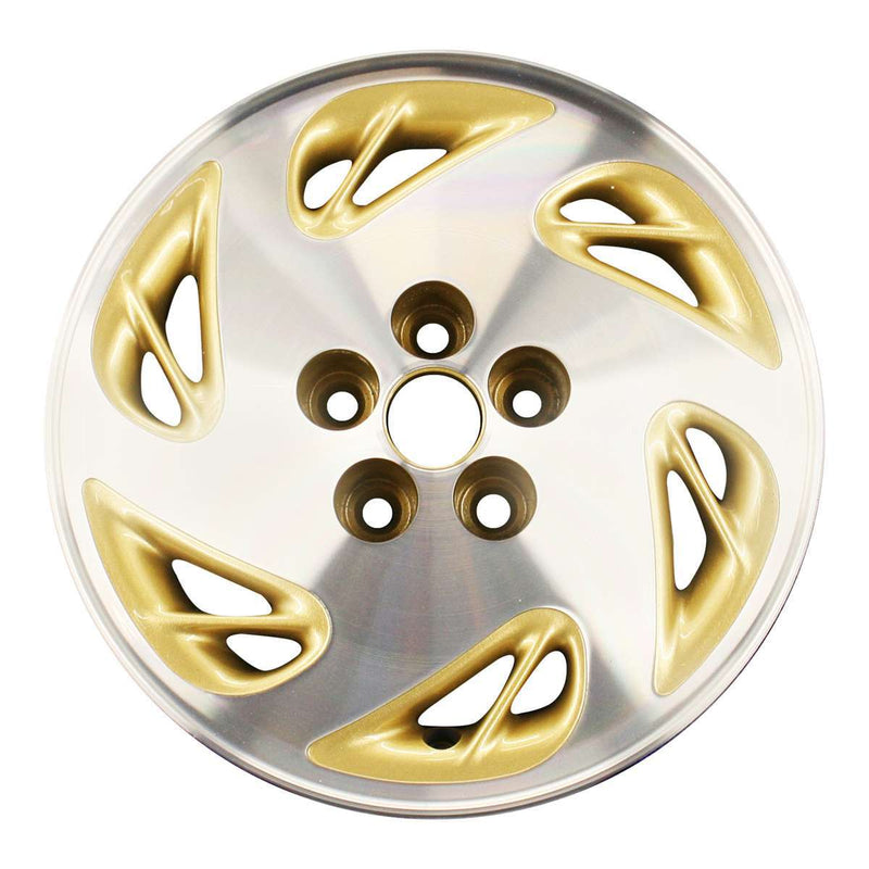 1993 dodge spirit wheel 14 machined gold aluminum 5 lug w1723mg 1