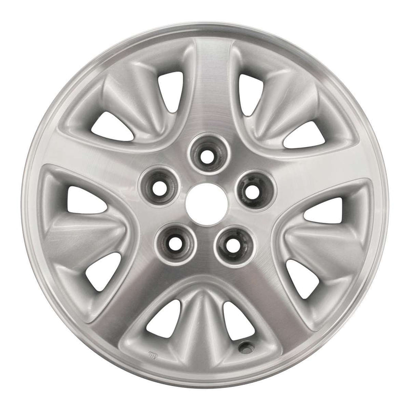 2000 dodge caravan wheel 15 machined silver aluminum 5 lug w2071ms 7