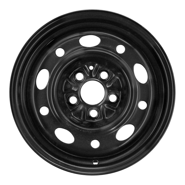 1999 dodge stratus wheel 14 black steel 5 lug w2121b 2